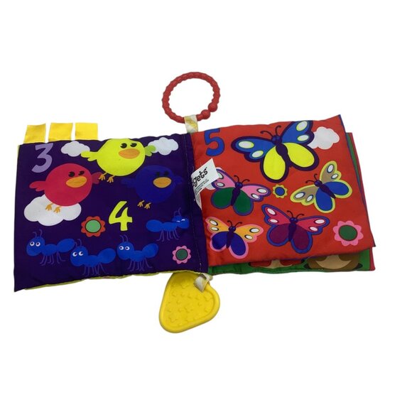 Kidgets Sensory Soft Cloth Numbers Counting Baby Book Teether 6"x6" - Picture 3 of 7